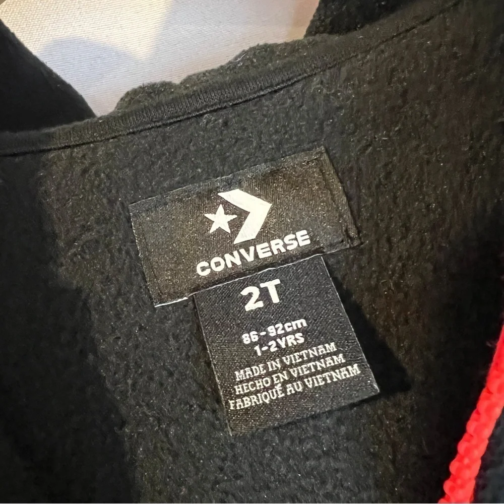 Converse Little Boys All Star Colorblock Full Zip Hoodie 2T‎ Retro Sportswear